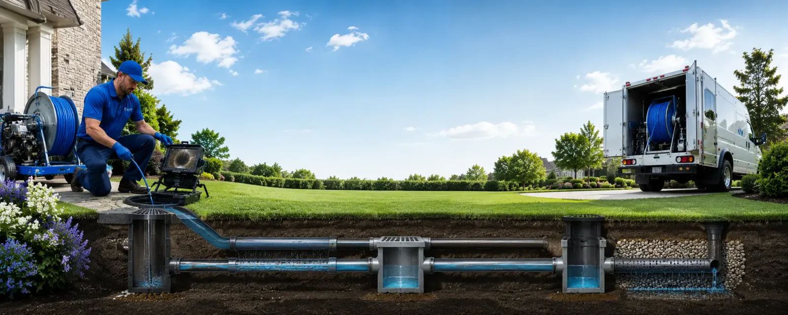 Outdoor drain cleaning information for Guys Mills, PA
